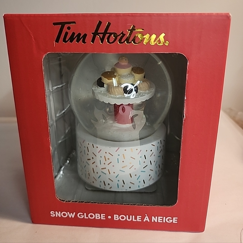 Tim Horton's 2024 Christmas Holiday Snow Globe Collectible Limited Edition New